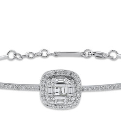 0.95 ct.Baguette Diamond Bracelet - 3