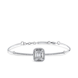 0.65 ct.Baguette Diamond Bracelet - 1