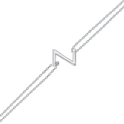 0.01 ct Letter 'S' Diamond Bracelet - 3001110210 / ZEN Diamond - US