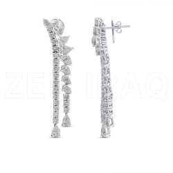 6.24 ct.Design Diamond Earrings - 1