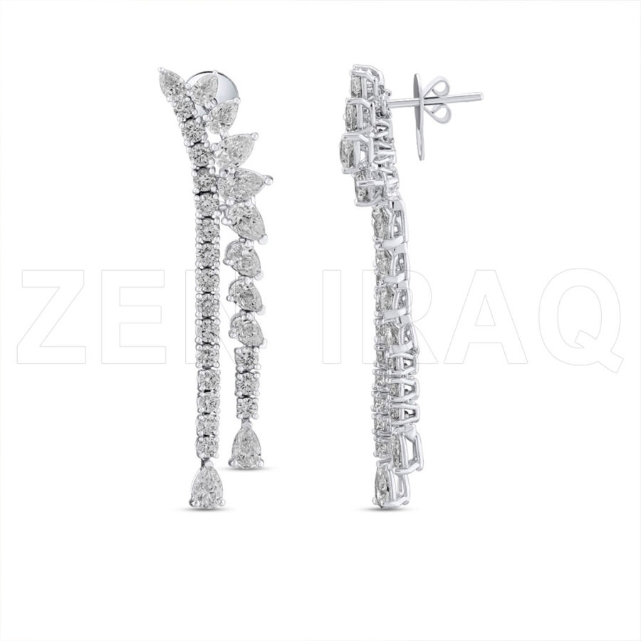 6.24 ct.Design Diamond Earrings - 1