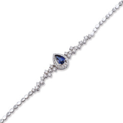 1.23 ct.Sapphire Diamond Bracelet - 1