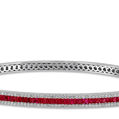 2.70 ct. Diamond Ruby Bracelet - 2