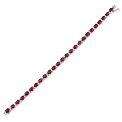 11.92 ct.Diamond Ruby Bracelet - 1