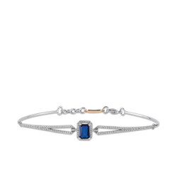 0.97 ct.Sapphire Diamond Bracelet - 1