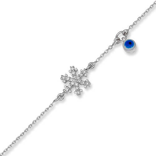 Buy Diamond Snowflake Bracelet  14k Solid Gold Bracelet  Online in India   Etsy