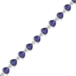 7.43 ct.Diamond Sapphire Bracelet - 1