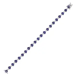 7.43 ct.Diamond Sapphire Bracelet - 3