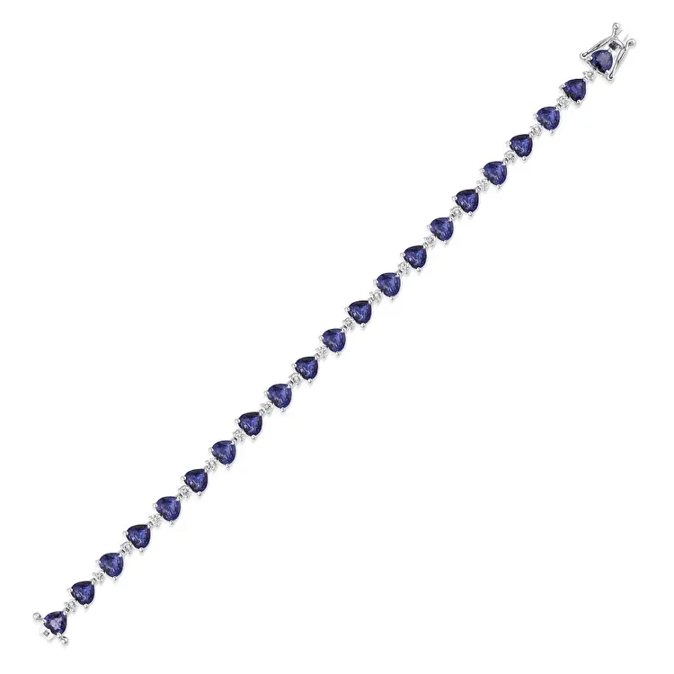 7.43 ct.Diamond Sapphire Bracelet - 3