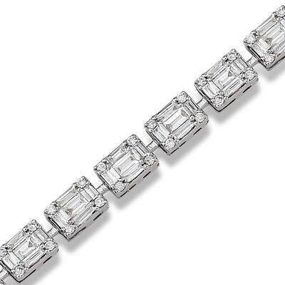 2.79 ct.Baguette Diamond Bracelet - 3