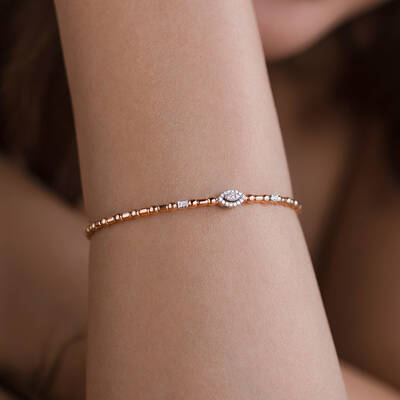 0.10 ct.Diamond Bracelet - 4