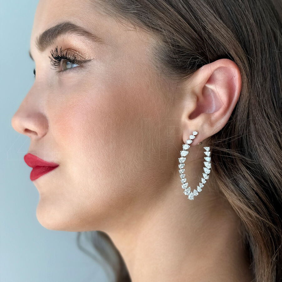 7.96 ct.Diamond Earrings - 2