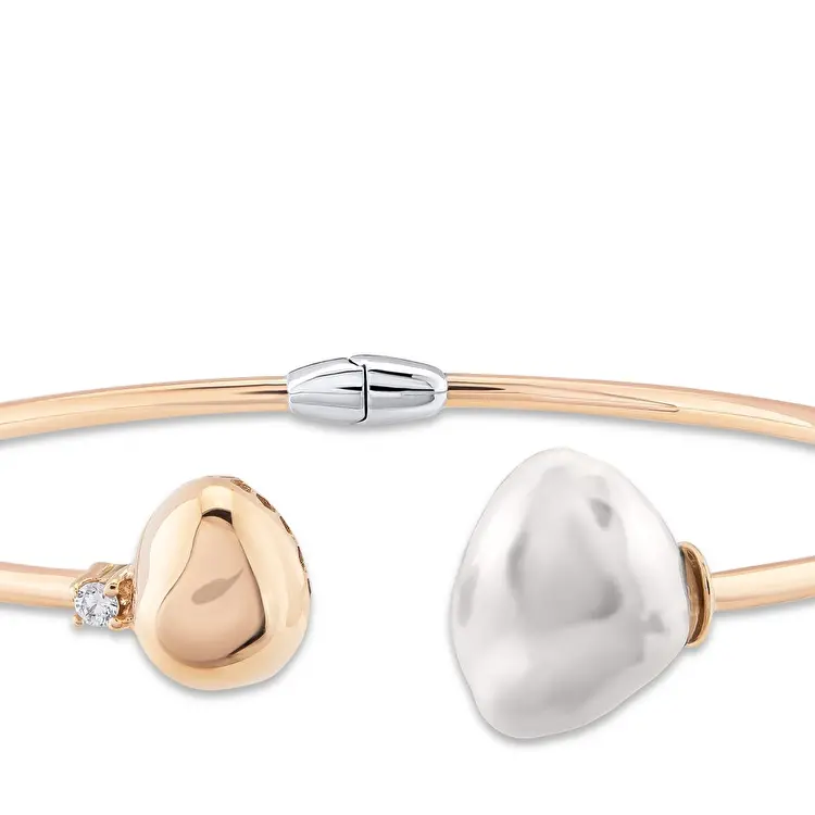 1.54 ct.Pearl Diamond Bracelet - 3