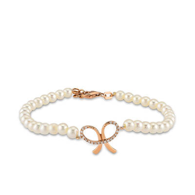 Pearl Diamond Bracelet - 1