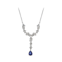 2.23 ct.Sapphire Diamond Necklace - 1