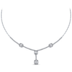 1.75 ct.Baguette Diamond Necklace - 1