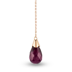 1.62 ct.Garnet Diamond Pendant - 2