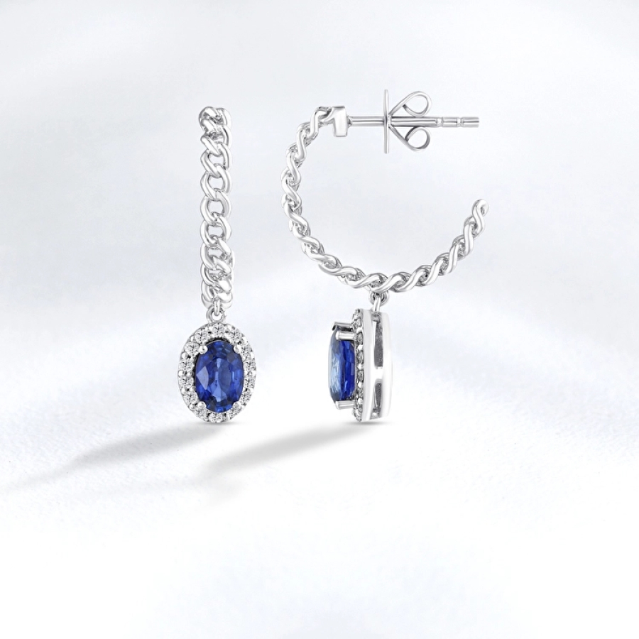 Sapphire Diamond Half Set - 2