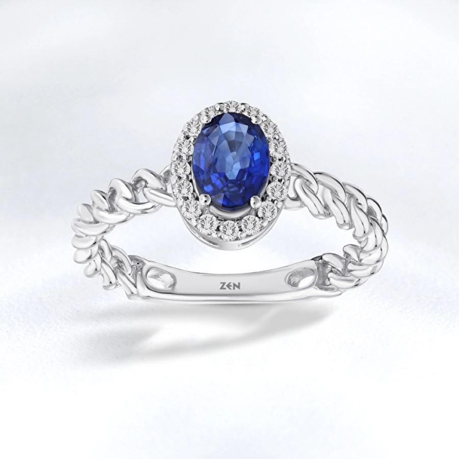 Sapphire Diamond Half Set - 3