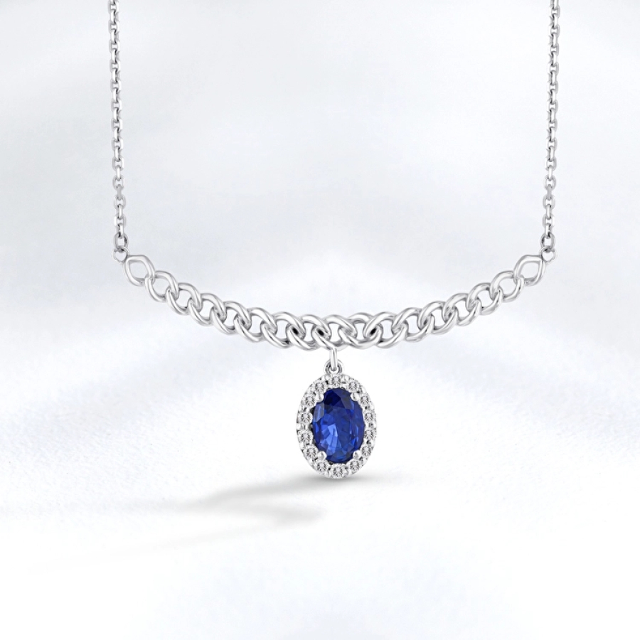 Sapphire Diamond Half Set - 4