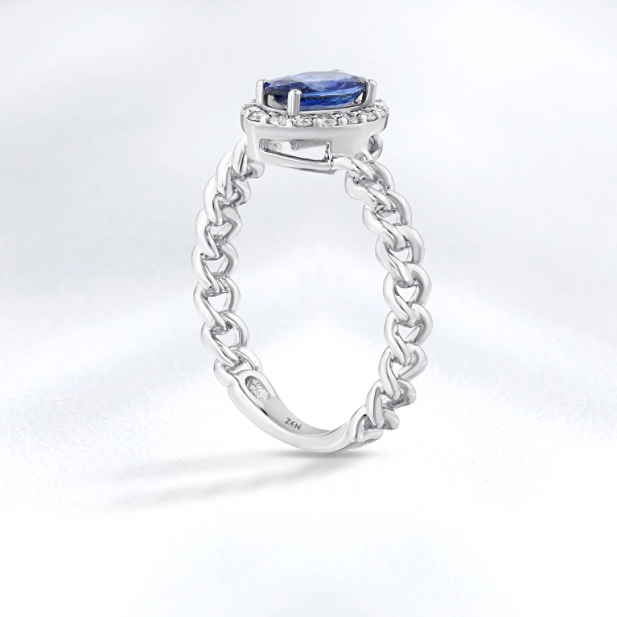 Sapphire Diamond Half Set - 5