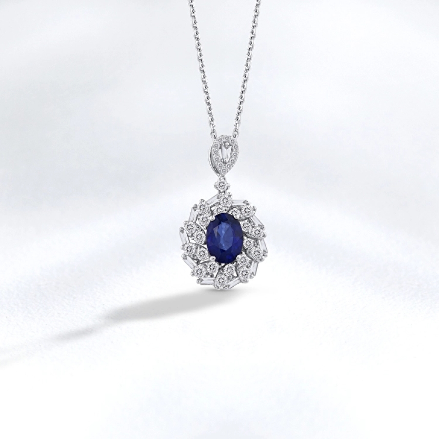 Sapphire Diamond Half Set - 1