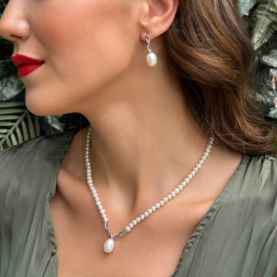 Pearl Diamond Half Set - 2