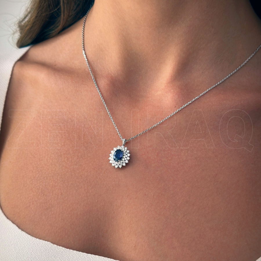 Sapphire Diamond Half Set - 4