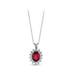 Ruby Diamond Pendants