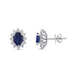 Sapphire Diamond Earrings