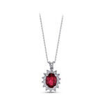 Ruby Diamond Pendants