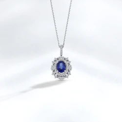 Sapphire Diamond Half Set