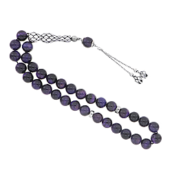 Amethyst Rosary & 0.20 Black Diamond - Zen Diamond