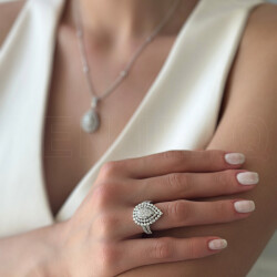 خاتم مرصع بالألماس - Zen Diamond