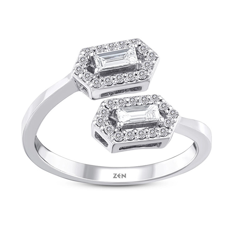 خاتم مرصع بالألماس - Zen Diamond