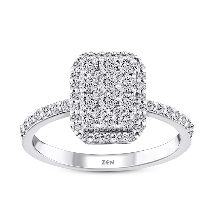 خاتم مرصع بالألماس - Zen Diamond