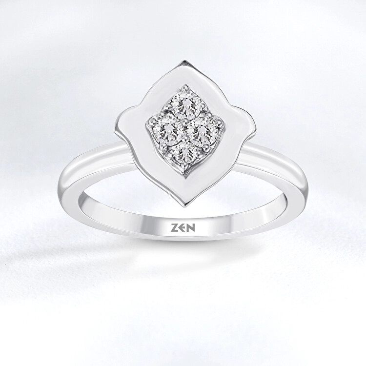 خاتم مرصع بالألماس - Zen Diamond