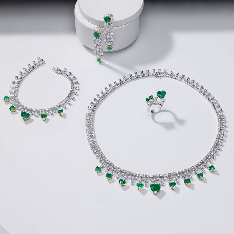 Emerald Diamond Set - 1