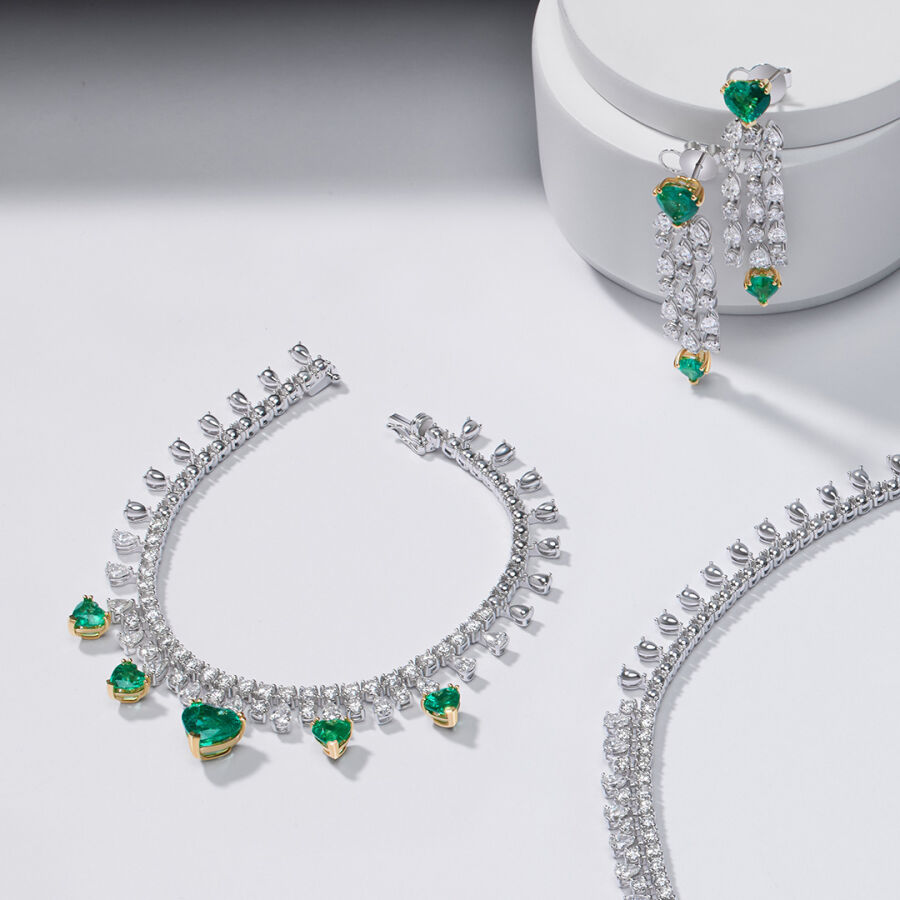 Emerald Diamond Set - 2