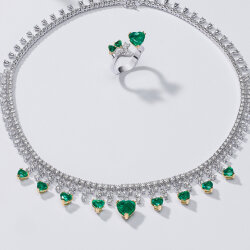 Emerald Diamond Set - 3