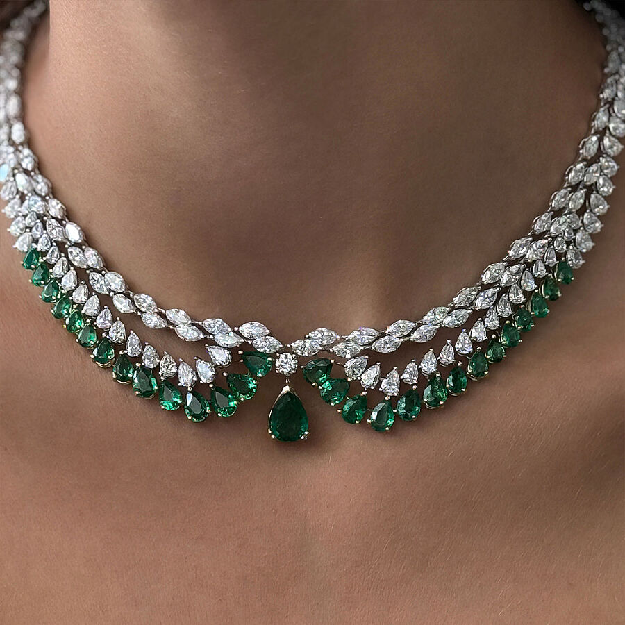 Emerald Diamond Set - 2