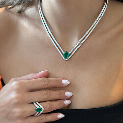 Emerald Diamond Set - 3