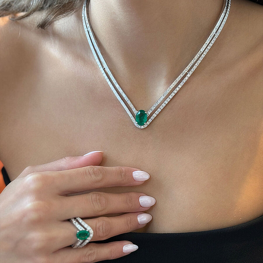 Emerald Diamond Set - 3