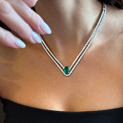 Emerald Diamond Set - 5
