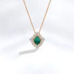 Malachite Diamond Pendant - Zen Diamond