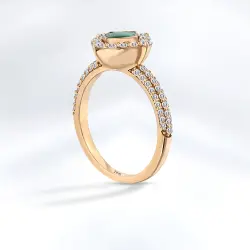 Malachite Diamond Ring - 2