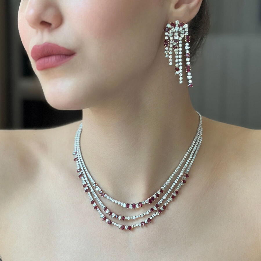 Ruby Diamond Set - 2
