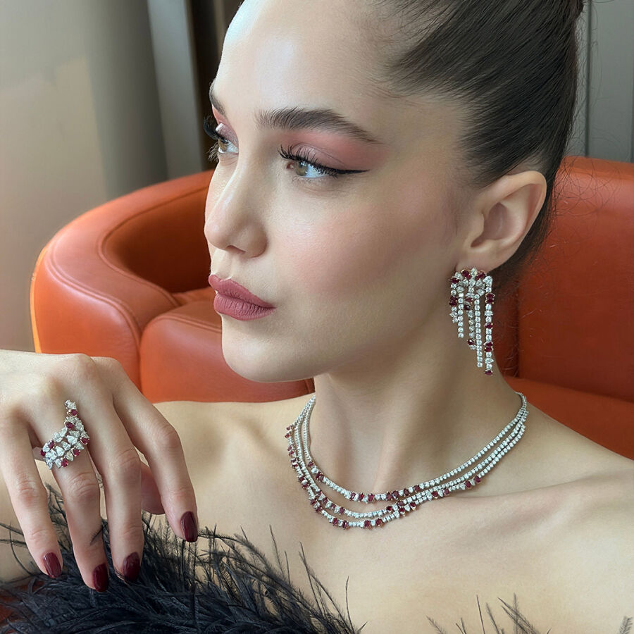 Ruby Diamond Set - 4