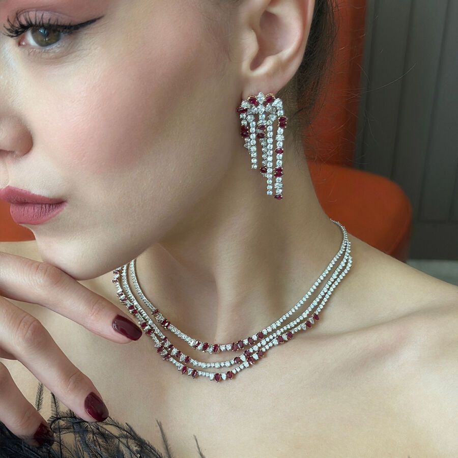 Ruby Diamond Set - 6