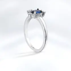 Sapphire Diamond Ring - 2